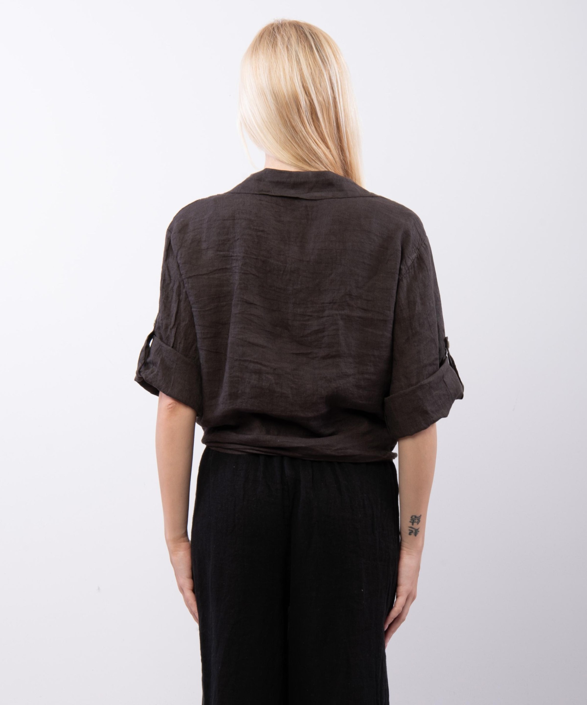 Camicia Lino Classica con Nodo