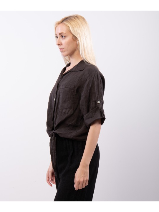 Camicia Lino Classica con Nodo