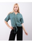 Camicia Lino Classica con Nodo