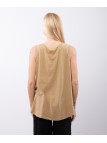 Top Lino Jacquard Smanicato
