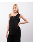 Top Lino Jacquard Smanicato