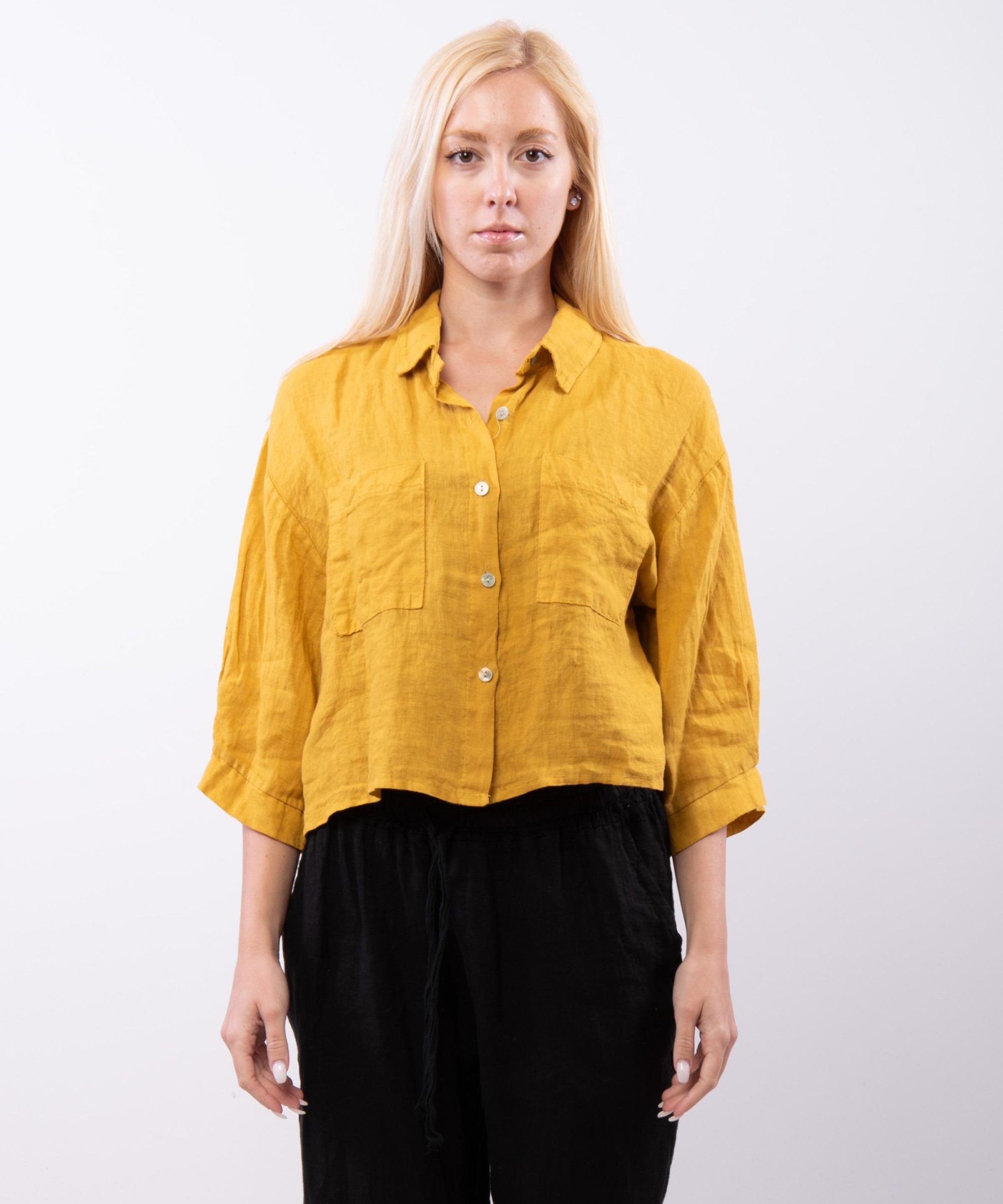 Camicia di Lino Cropped