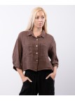 Camicia di Lino Cropped