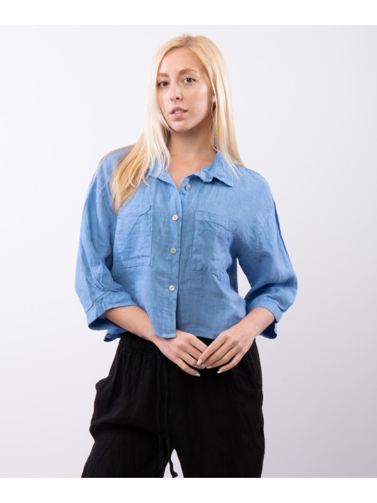 Camicia di Lino Cropped