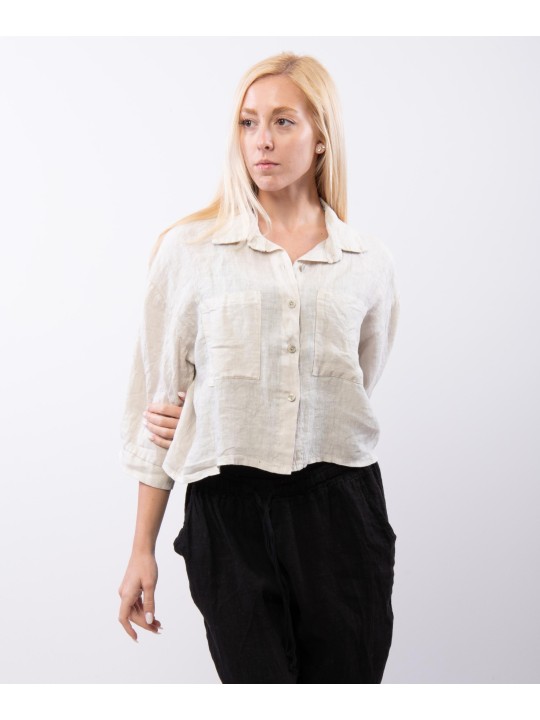 Camicia di Lino Cropped