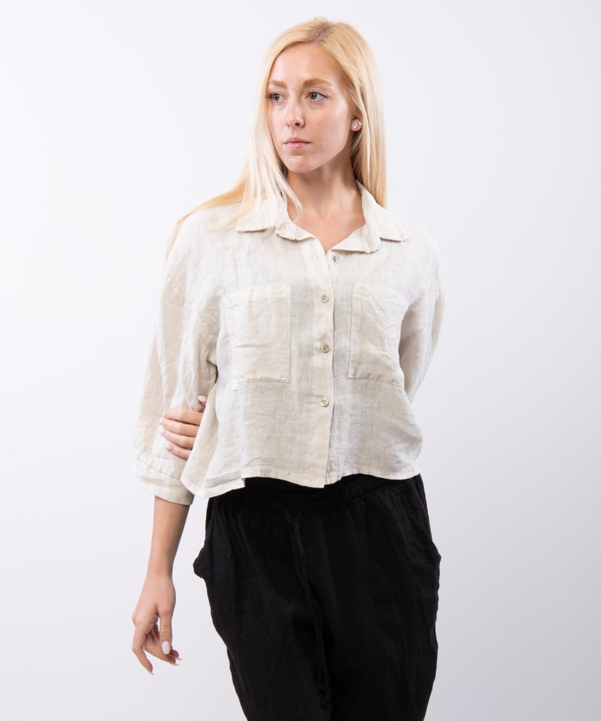 Camicia di Lino Cropped