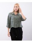 Camicia di Lino Cropped