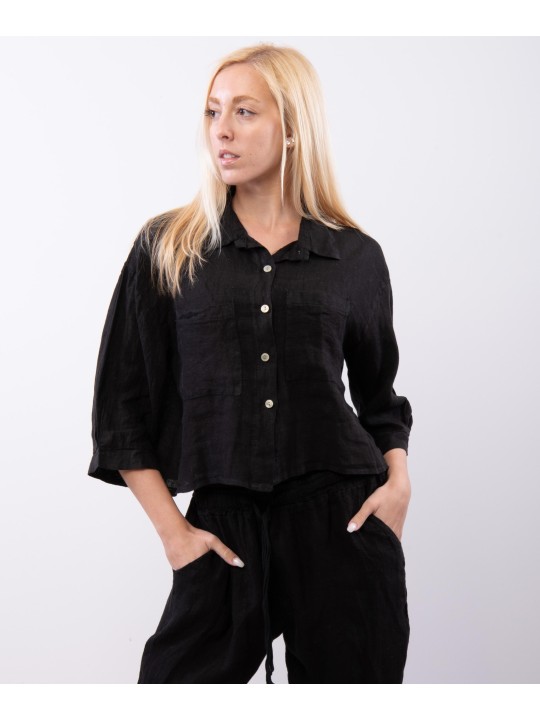 Camicia di Lino Cropped