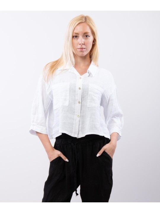 Camicia di Lino Cropped