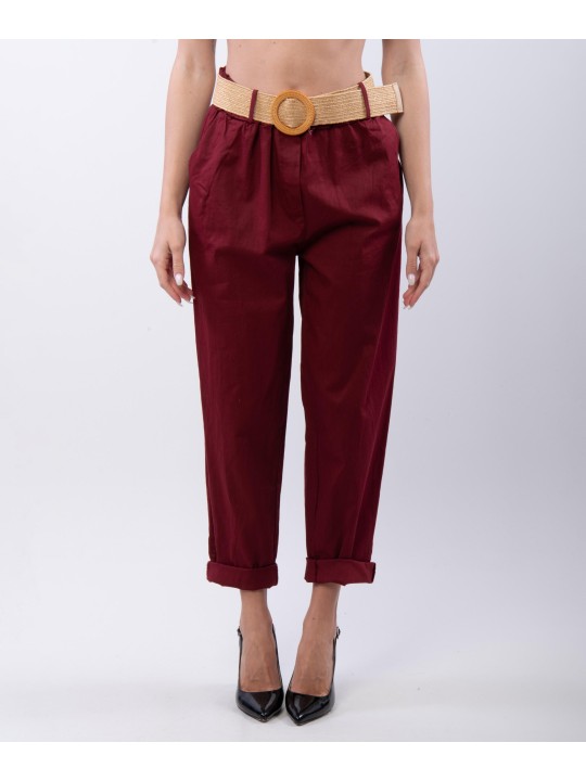 Pantaloni Relaxed Dritti con cintura