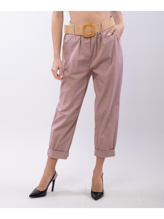Pantaloni Relaxed Dritti con cintura