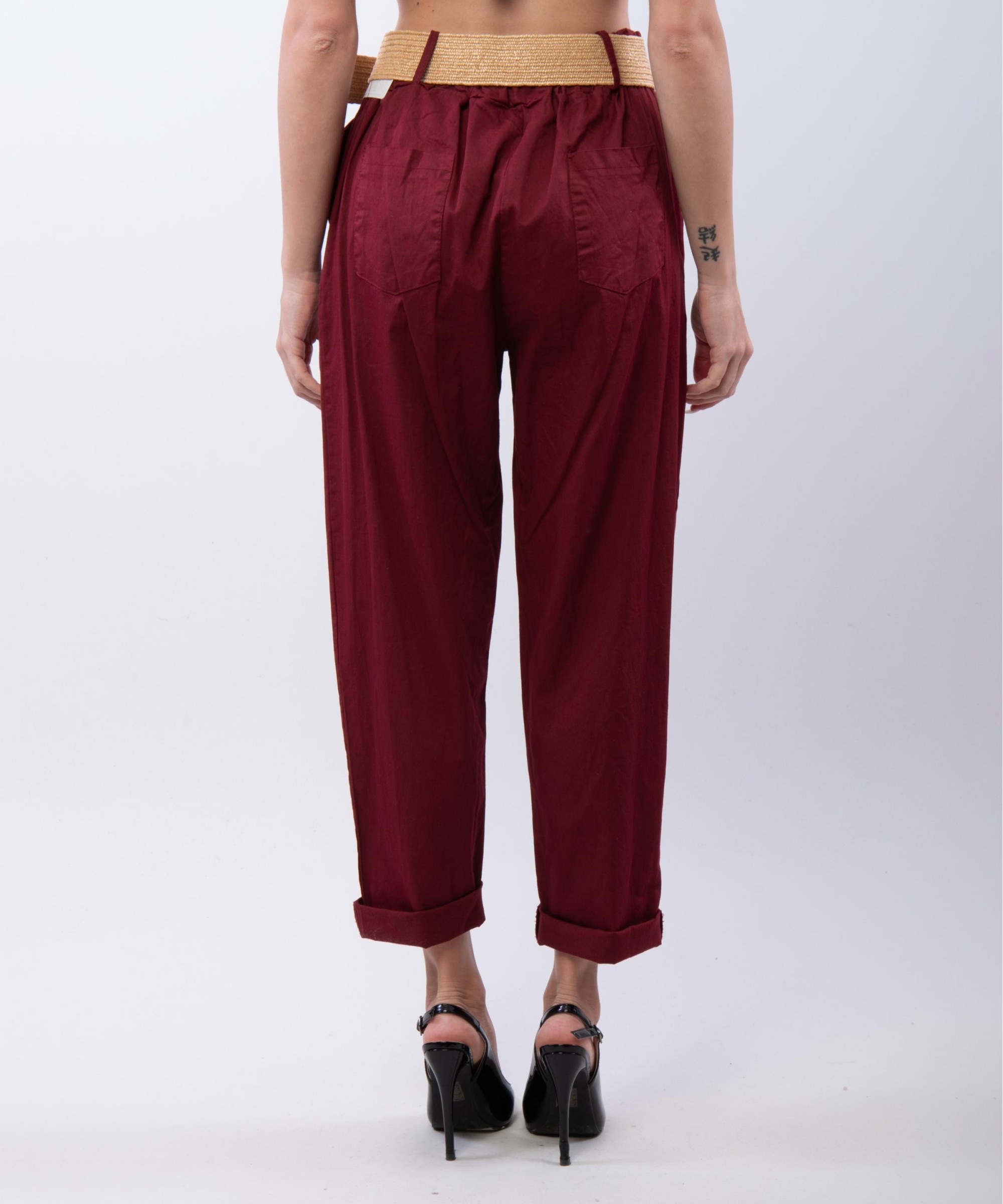 Pantaloni Relaxed Dritti con cintura