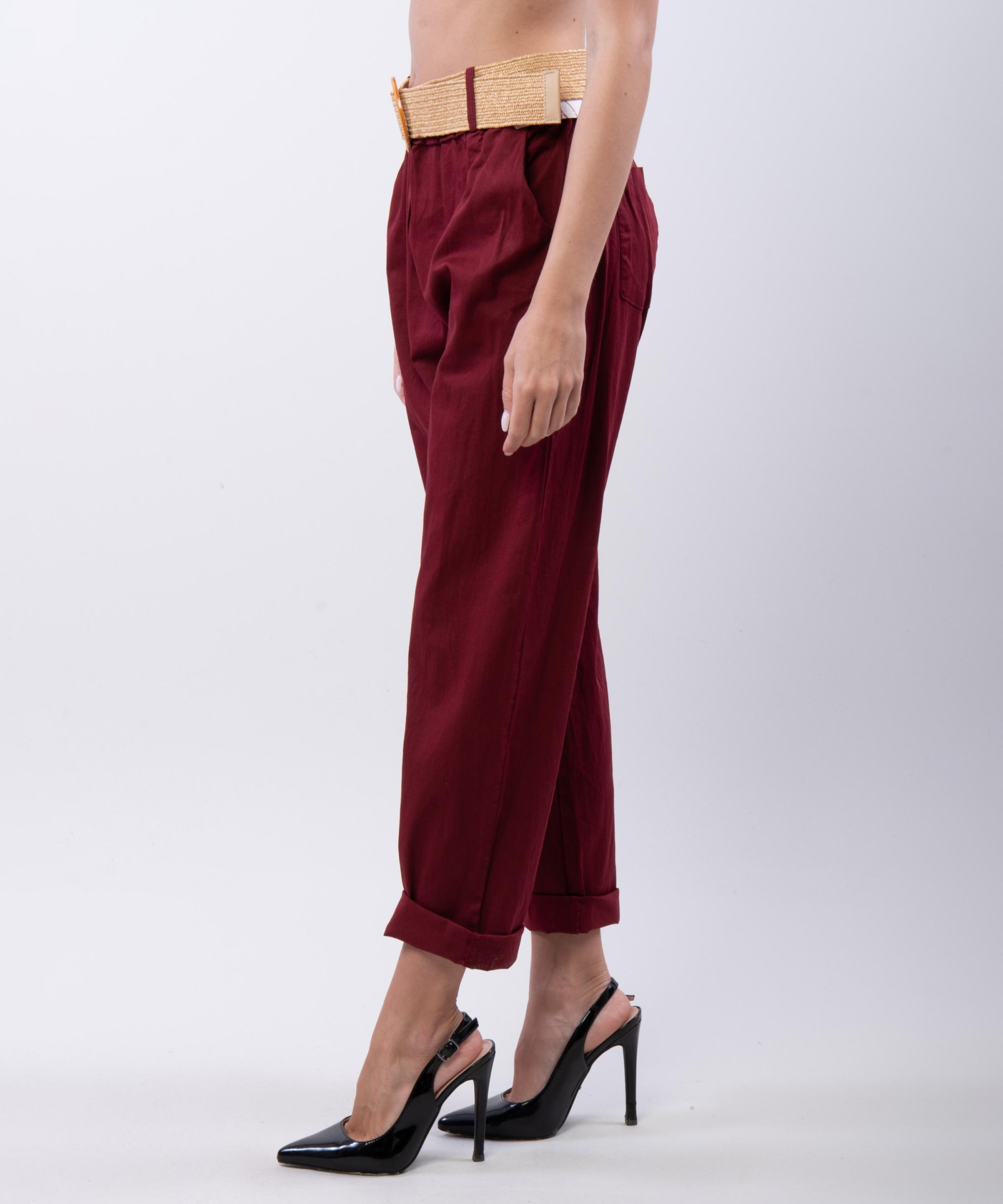 Pantaloni Relaxed Dritti con cintura