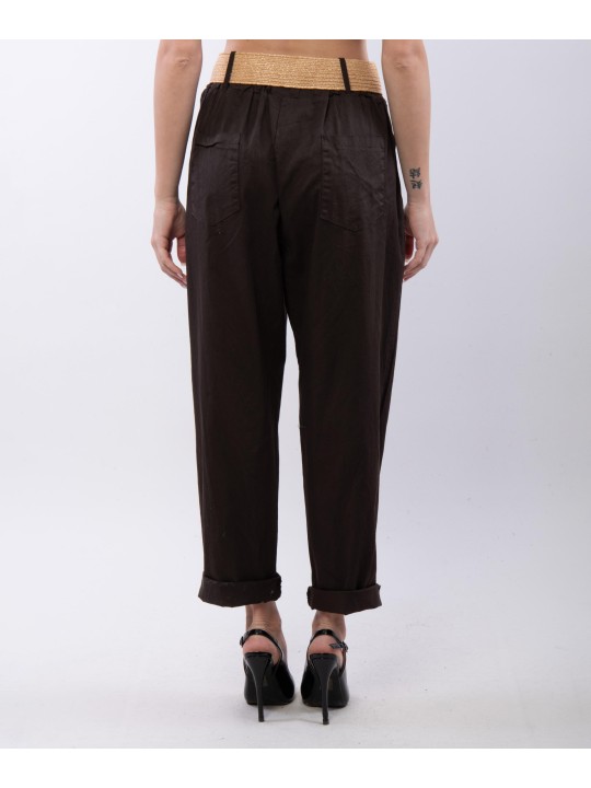 Pantaloni Relaxed Dritti con cintura