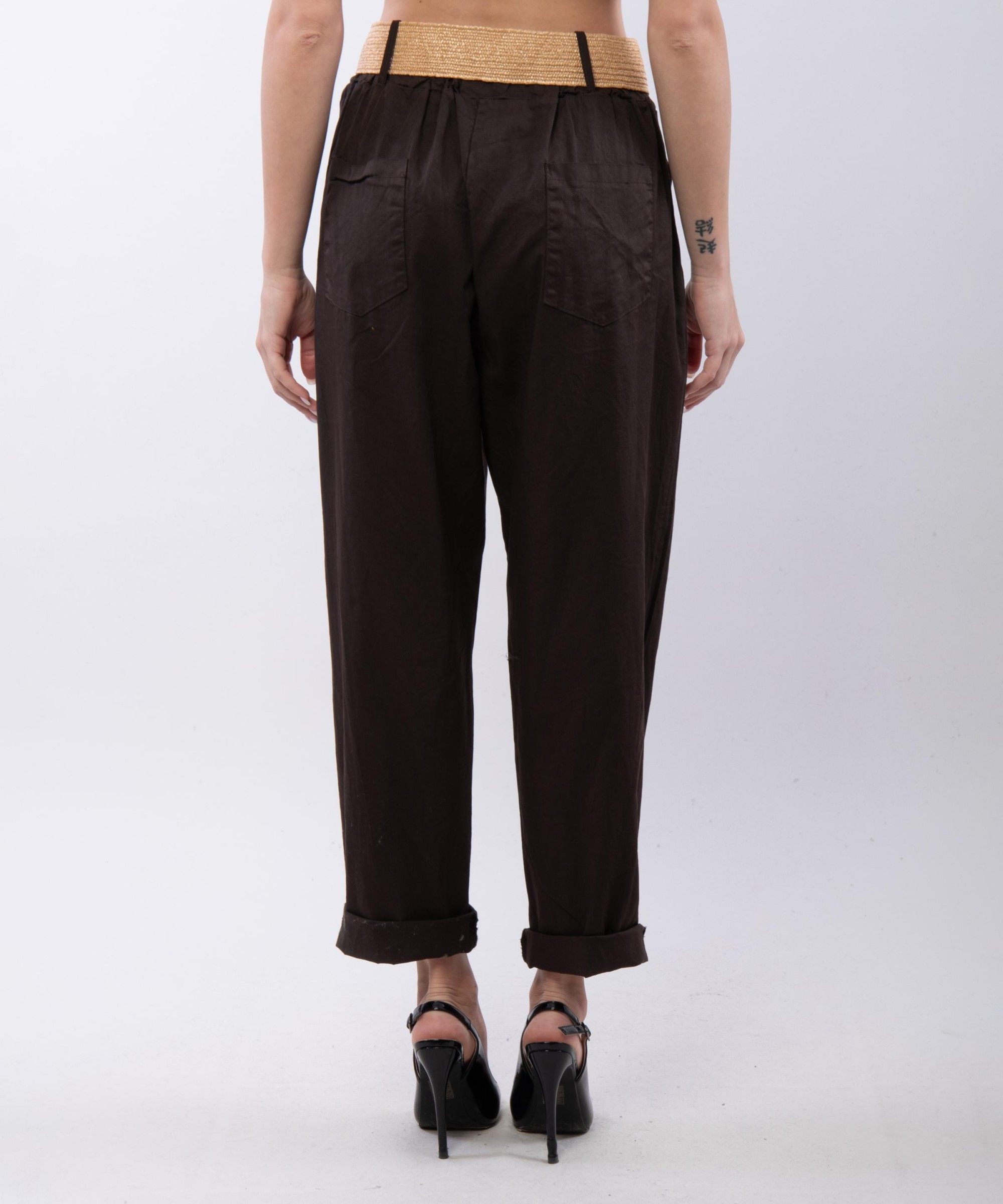 Pantaloni Relaxed Dritti con cintura