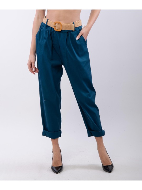 Pantaloni Relaxed Dritti con cintura