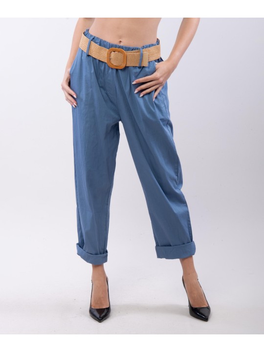 Pantaloni Relaxed Dritti con cintura