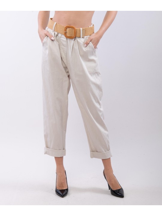 Pantaloni Relaxed Dritti con cintura