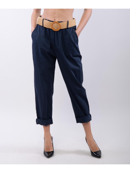 Pantaloni Relaxed Dritti con cintura