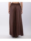 Pantalone a Zampa Lino con Elastico in Vita