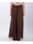Pantalone a Zampa Lino con Elastico in Vita