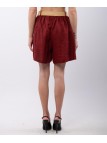 shorts di lino con cintura