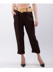 Pantalone lino con cintura