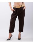 Pantalone lino con cintura