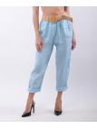 Pantalone lino con cintura