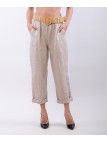 Pantalone lino con cintura