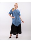 Top Lino Oversize con Ricamo