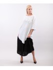Top Lino Oversize con Ricamo