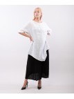 Top Lino Oversize con Ricamo