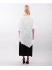 Top Lino Oversize con Ricamo
