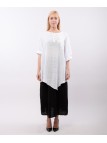 Top Lino Oversize con Ricamo