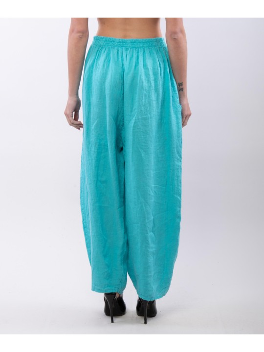 Pantalone Lino a Palloncino con tasche