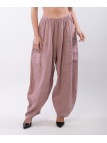 Pantalone Lino a Palloncino con tasche