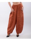 Pantalone Lino a Palloncino con tasche