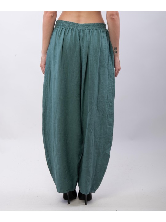 Pantalone Lino a Palloncino con tasche