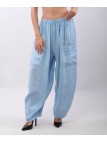 Pantalone Lino a Palloncino con tasche