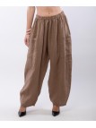 Pantalone Lino a Palloncino con tasche