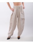 Pantalone Lino a Palloncino con tasche