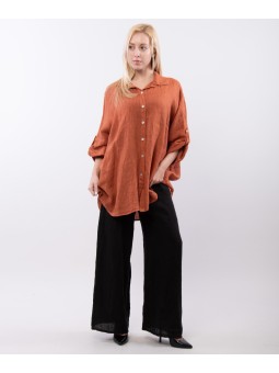 Camicia Lino Oversize