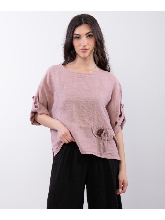 Top Lino Tasca Decorativa