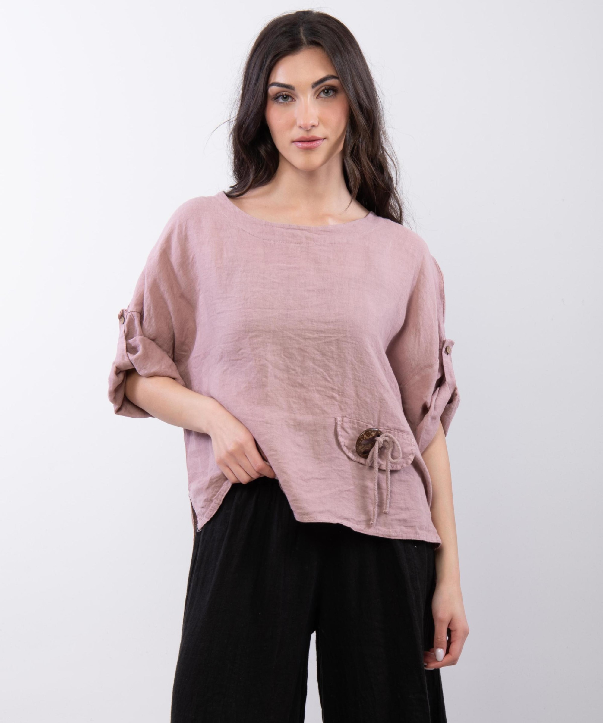 Top Lino Tasca Decorativa