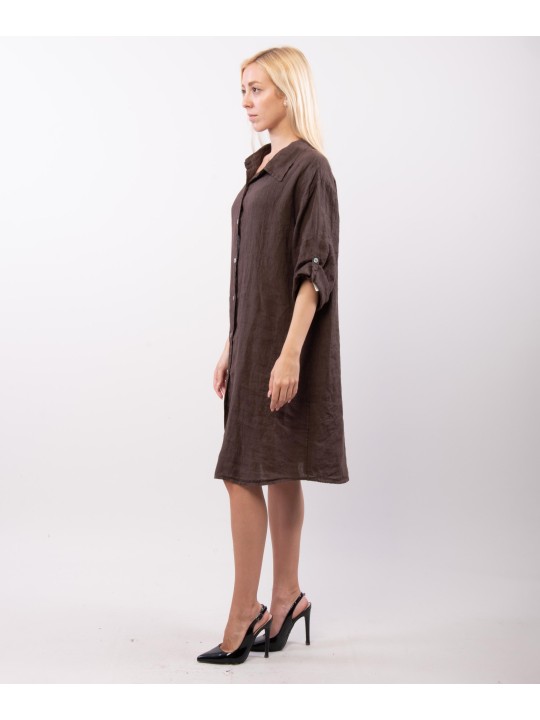 camicia lunga con bottoni