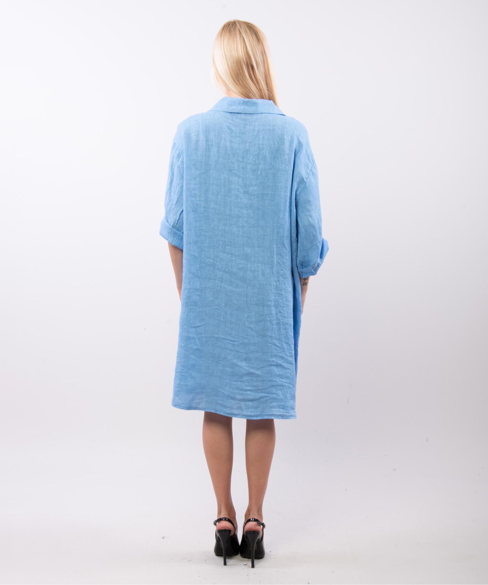 camicia lunga con bottoni