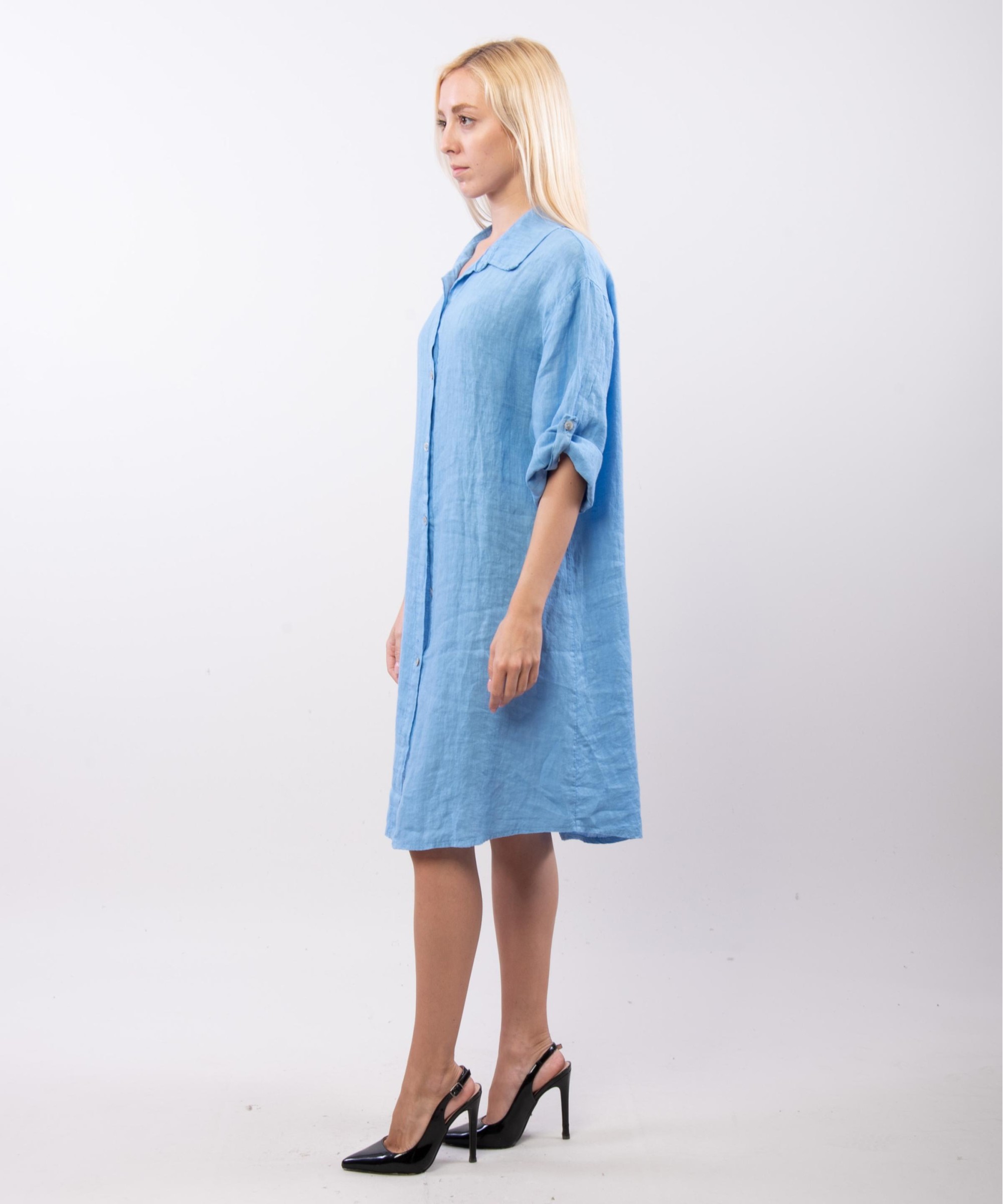 camicia lunga con bottoni