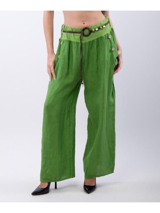Pantalone con bottoni sulle tasche
