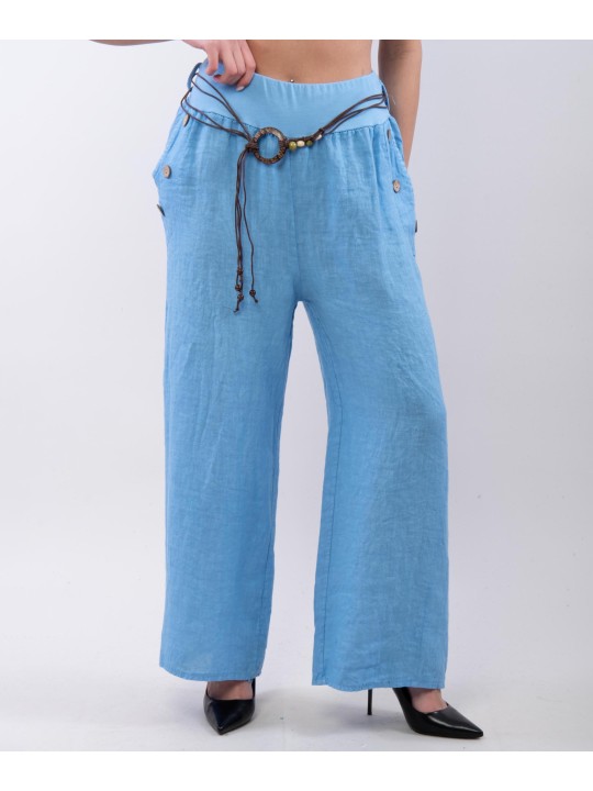 Pantalone con bottoni sulle tasche